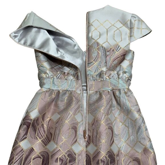 TED BAKER Ingrida Sea of Clouds Tulip Dress XSMALL NWT - Picture 7 of 16